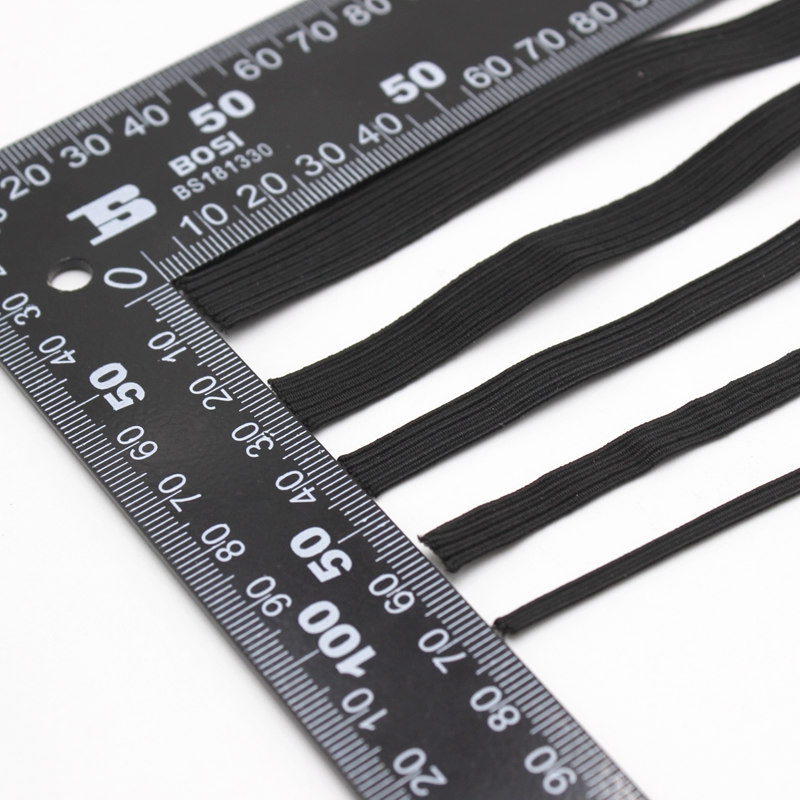 10 metru/partija elastīgā lente 3 mm 6 mm 8 mm 10 mm12 mm šūšanas maskas lente augstas kvalitātes plakanas elastīgās lentes apakšveļas pidžamas saišu apdarei