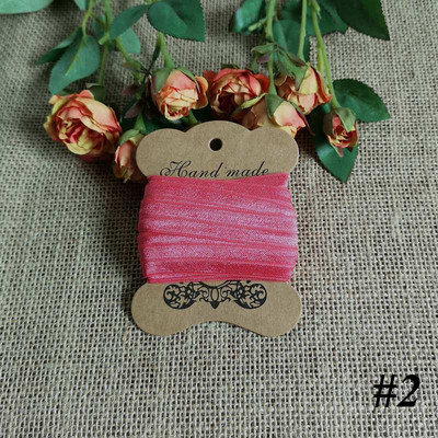 5 jardi 15 mm vienkrāsains, spīdīgs salocījums pāri elastīgai FOE spandeksa lentei bērniem matu kaklasaites galvas saite Lente mežģīņu apdares šūšana