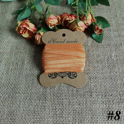 5 jardi 15 mm vienkrāsains, spīdīgs salocījums pāri elastīgai FOE spandeksa lentei bērniem matu kaklasaites galvas saite Lente mežģīņu apdares šūšana