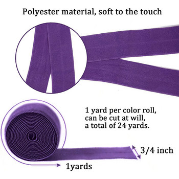 5 ярда 2 см сгънати еластични плетени еластични ленти, полиестерна спандекс лента за шиене на дантелена облицовка Аксесоар за дрехи