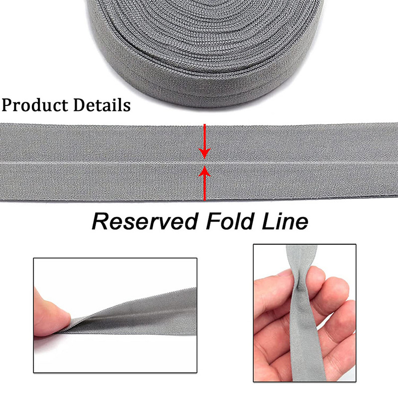 5 jardi 2 cm salokāmi pāri elastīgām, elastīgām, pītām elastīgajām lentēm, austām poliestera spandeksa lentei mežģīņu apdares apģērba piederumu šūšanai