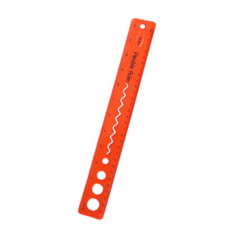 Vaikams Studentų minkšta lankstoma liniuotė Lanksti plastikinė liniuotė colių ir centimetrų Velykų amatai vaikams nuo 35 metų raštinės reikmenų rašikliai