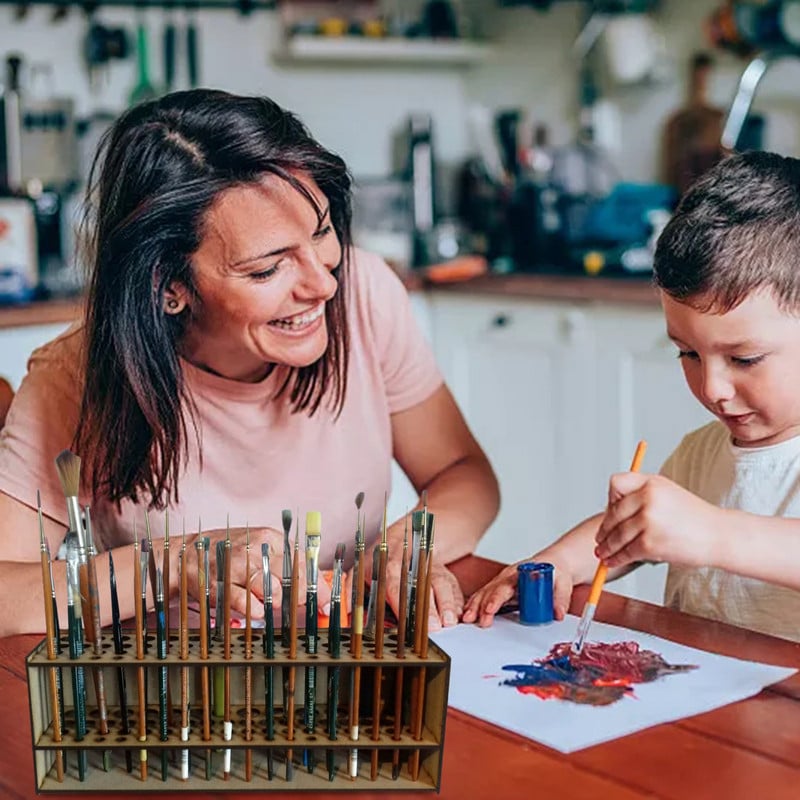 Laikiklio šepečiai stovi Laisvai stovintys 67 Dažų šepetys Teptuko laikiklis sienelė arba rašiklis