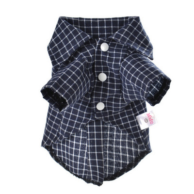 Kis kutya kisállat macska ruhák gyönyörű macska ruházat divat kockás ing macskáknak cica pamut kölyökkutyák nyári ruházat