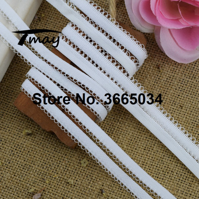 #1651 #1652 White Lopps Elastic Bands Lace 8 Yards/Lot Stretch Elastic Lace Fabric Trimming DIY Supplies Settings, γυναικείο παντελόνι