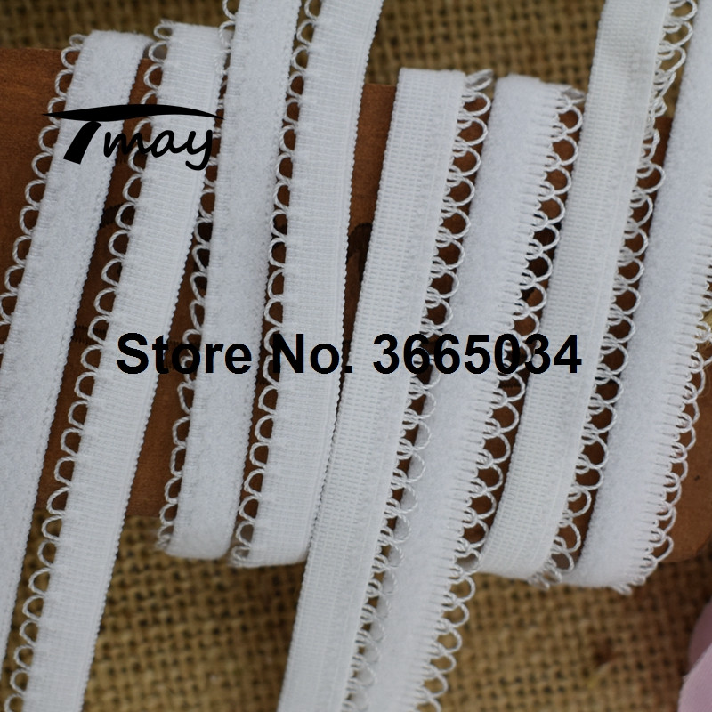 #1651 #1652 White Lopps elastīgās lentes Mežģīnes 8 jardi/lots, elastīgs, mežģīņu audums, apgriešana, paštaisīšanas šūšanas piederumi, sieviešu bikses