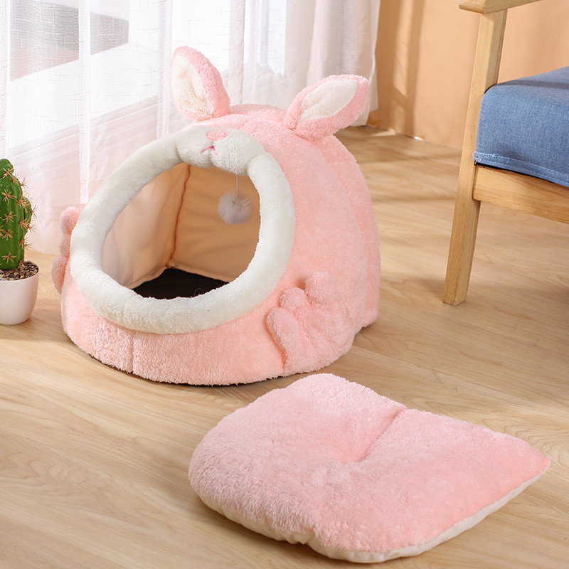 Mielas katės urvo lova augintiniui šilta gulta pagalvėlė kačiukas jaukus palapinės namelis minkštas mažas šunų pagalvės krepšelis katėms patogios lovos krepšio kilimėlis