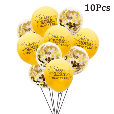 1 zacskó 2023 Boldog Új Évet Balloon Photo Booth kellékek Pezsgősüveg ajak pálcikán Újévi buli dekoráció fotó kellékek