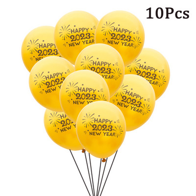 1 zacskó 2023 Boldog Új Évet Balloon Photo Booth kellékek Pezsgősüveg ajak pálcikán Újévi buli dekoráció fotó kellékek