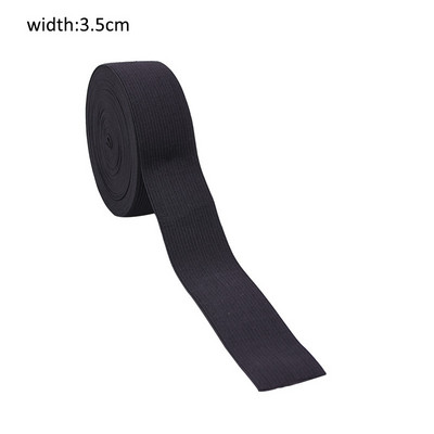 5 jardi 15/25/30/35/40/45 MM Balts/melns Neilons Augstākās elastīgās lentes Apģērba bikses Šūšanas Aksesuāri DIY Amatniecība