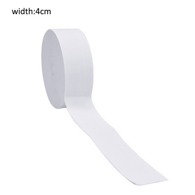 5 jardi 15/25/30/35/40/45 MM Balts/melns Neilons Augstākās elastīgās lentes Apģērba bikses Šūšanas Aksesuāri DIY Amatniecība