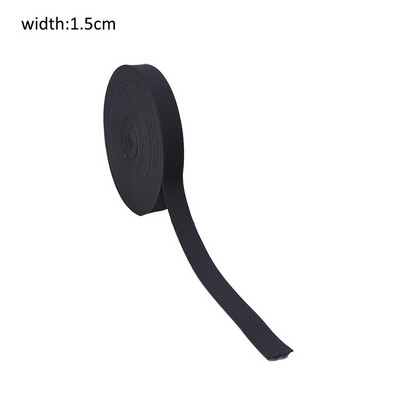 5 jardi 15/25/30/35/40/45 MM Balts/melns Neilons Augstākās elastīgās lentes Apģērba bikses Šūšanas Aksesuāri DIY Amatniecība