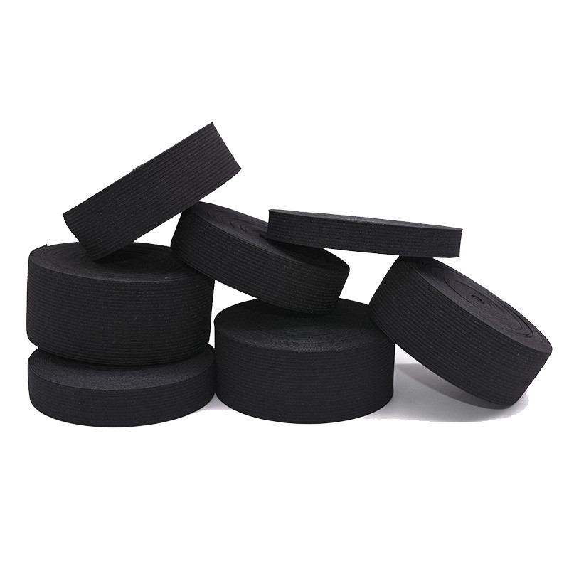 5 jardi 15/25/30/35/40/45 MM Balts/melns Neilons Augstākās elastīgās lentes Apģērba bikses Šūšanas Aksesuāri DIY Amatniecība