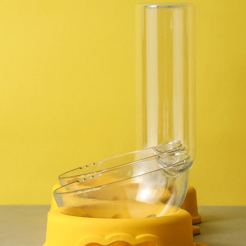 Mājdzīvnieku kaķu bļodas automātiskais padevējs 3-in-1 suņu kaķu barības bļoda ar ūdens strūklaku, dubultā bļoda dzeršanai, pacelta trauka trauku trauki kaķiem