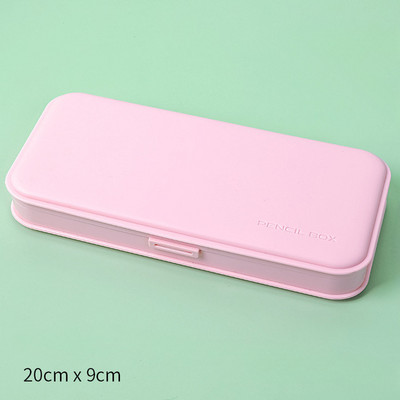 Matinio kremo spalvos kanceliarinės prekės Priedai Organizatorius Vaikams Rožinė Dėlionė Atverčiamas dangtelis PP Plastikinis Pieštukas Įvairūs Organizatorius