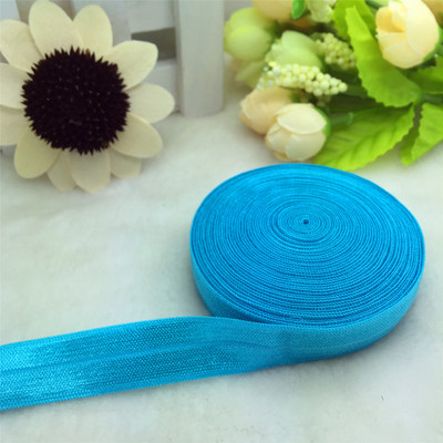 ΝΕΑ 5 Yards 5/8" 15mm πολλαπλών ρόλων Foldover Elastic Spandex Satin Band Elastic Band