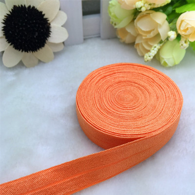 ΝΕΑ 5 Yards 5/8" 15mm πολλαπλών ρόλων Foldover Elastic Spandex Satin Band Elastic Band