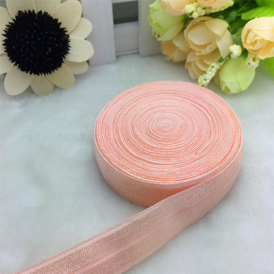 ΝΕΑ 5 Yards 5/8" 15mm πολλαπλών ρόλων Foldover Elastic Spandex Satin Band Elastic Band