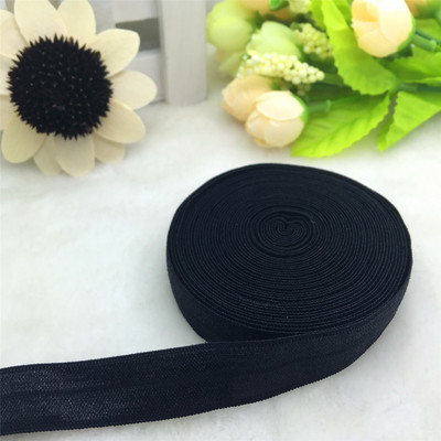 ΝΕΑ 5 Yards 5/8" 15mm πολλαπλών ρόλων Foldover Elastic Spandex Satin Band Elastic Band