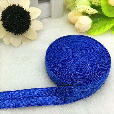 ΝΕΑ 5 Yards 5/8" 15mm πολλαπλών ρόλων Foldover Elastic Spandex Satin Band Elastic Band