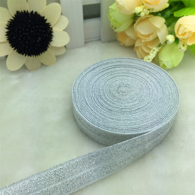 ΝΕΑ 5 Yards 5/8" 15mm πολλαπλών ρόλων Foldover Elastic Spandex Satin Band Elastic Band