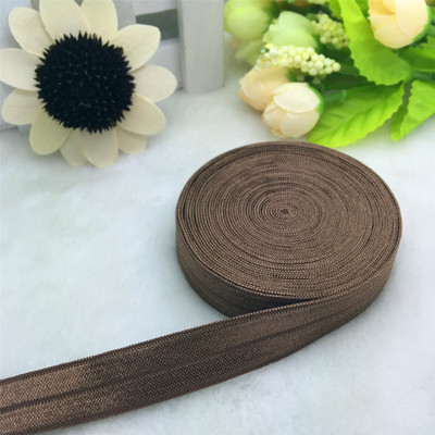 ΝΕΑ 5 Yards 5/8" 15mm πολλαπλών ρόλων Foldover Elastic Spandex Satin Band Elastic Band