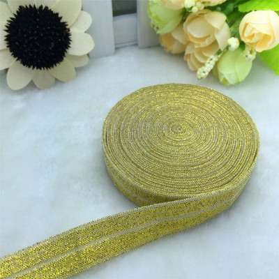 ΝΕΑ 5 Yards 5/8" 15mm πολλαπλών ρόλων Foldover Elastic Spandex Satin Band Elastic Band