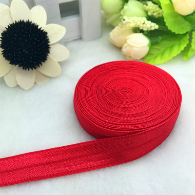 ΝΕΑ 5 Yards 5/8" 15mm πολλαπλών ρόλων Foldover Elastic Spandex Satin Band Elastic Band