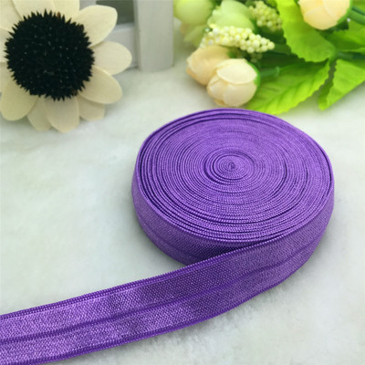 ΝΕΑ 5 Yards 5/8" 15mm πολλαπλών ρόλων Foldover Elastic Spandex Satin Band Elastic Band