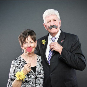 31 τμχ Διασκεδαστικό στολισμό γάμου Photo Booth Props DIY Χαρτί Γενειάδα Μάσκα κορώνας Γραβάτα Χείλη Photobooth Αξεσουάρ Προμήθειες γάμου