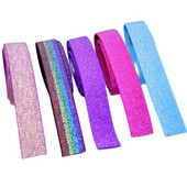 2,5 CM Augstas kvalitātes un izturīgas bikses svārku jostas automašīnas dekorācijas krāsa zelta un sudraba stieples gumijas lente