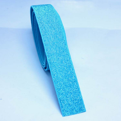 2,5 CM Augstas kvalitātes un izturīgas bikses svārku jostas automašīnas dekorācijas krāsa zelta un sudraba stieples gumijas lente