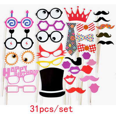 Szórakoztató esküvői dekoráció Photo Booth kellékek DIY Mrs Mrs Mask Szemüvegek Fotófülke kellékek Fotókiegészítők Esküvői rendezvények party dekoráció