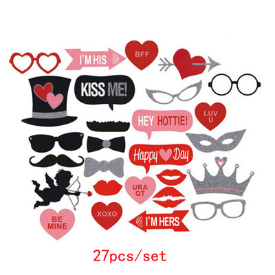 Szórakoztató esküvői dekoráció Photo Booth kellékek DIY Mrs Mrs Mask Szemüvegek Fotófülke kellékek Fotókiegészítők Esküvői rendezvények party dekoráció