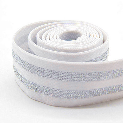 Gumijas lente 4 cm platums mīksts mirdzums zelta sudraba elastīgās lentes 40 mm šūšana DIY soma Cepure Apģērbs Kleita Apģērba piederumi 1M