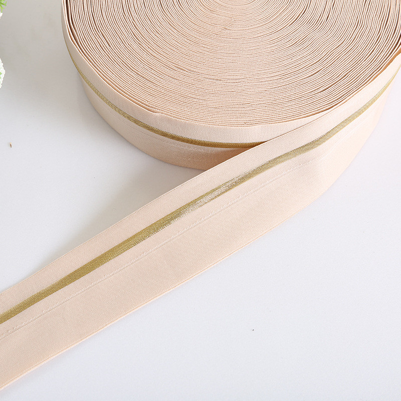 Pārlokāma elastīga josla 4 cm plata gumijas josla Bikses lente apakšveļas šūšanai Apģērba šūšana Roku darbs Dekoratīvā apgriešana 1M