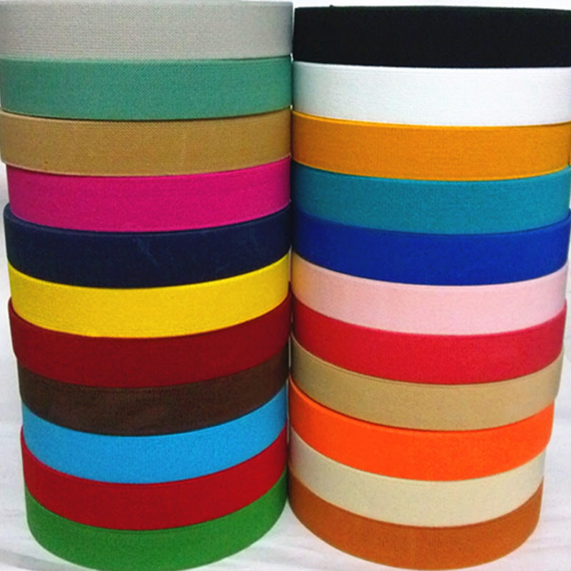 2,5 cm széles Népszerű színű twill kiváló minőségű tartós nadrág szoknya öv / ruha kiegészítők varrása / gumiszalag / gumiszalag