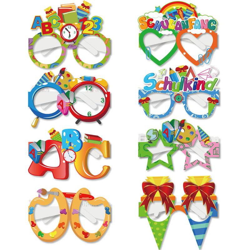 8 τμχ Opening Season Διακόσμηση πάρτι Χάρτινα ποτήρια Παιδική τελετή έναρξης πάρτι Φωτογραφία Γυαλιά στηρίγματα DIY Διακοσμητικά