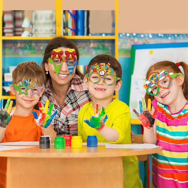 8 τμχ Opening Season Διακόσμηση πάρτι Χάρτινα ποτήρια Παιδική τελετή έναρξης πάρτι Φωτογραφία Γυαλιά στηρίγματα DIY Διακοσμητικά