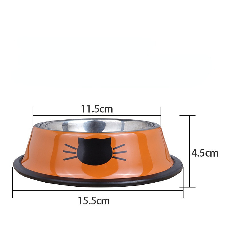 Új összeszerelhető többszínű tál rozsdamentes acél kutyáknak macskák tál csúszásmentes leesésmentes enni ital kisállateledel konténer etetőtál