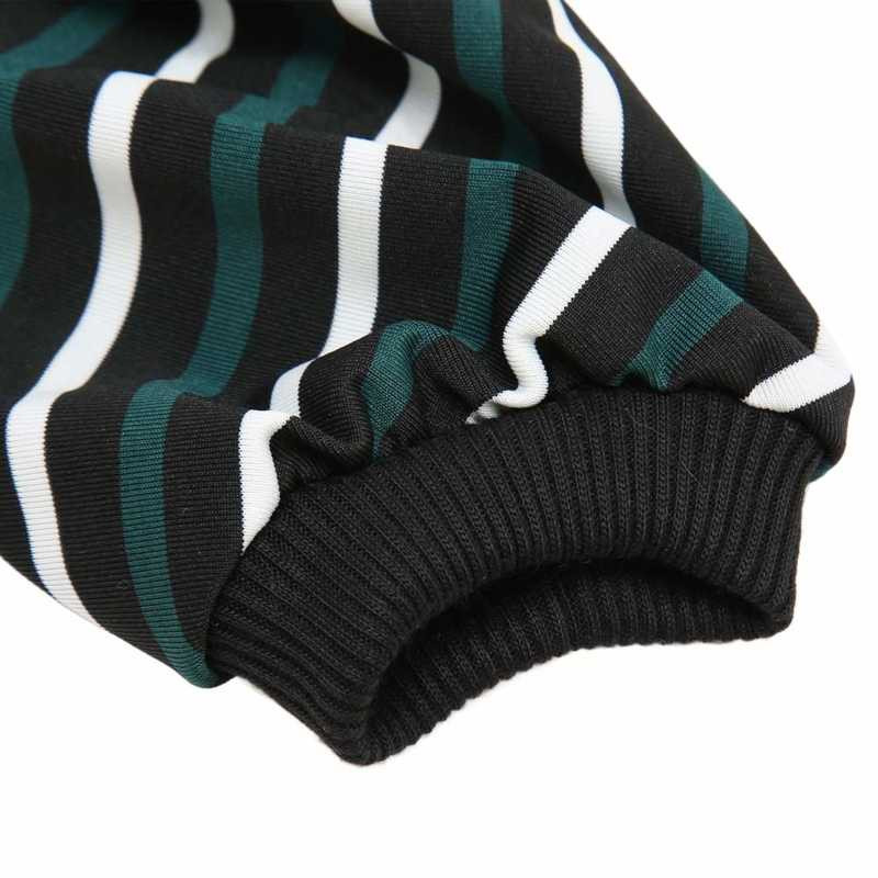 Svītraina suņu pidžama Mīksta, elastīga, moderna 4 kāju kucēnu pidžama kaķiem, suņiem, zaļām un baltām svītrām suņu pidžamām