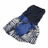 Mājdzīvnieku suņu kleita smalka raksta Ērts sunīšu princešu kleitas apģērbs ar bantīti mazam mājdzīvniekam