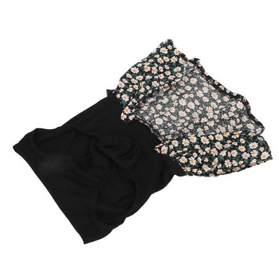 Mājdzīvnieku suņu kleita smalka raksta Ērts sunīšu princešu kleitas apģērbs ar bantīti mazam mājdzīvniekam