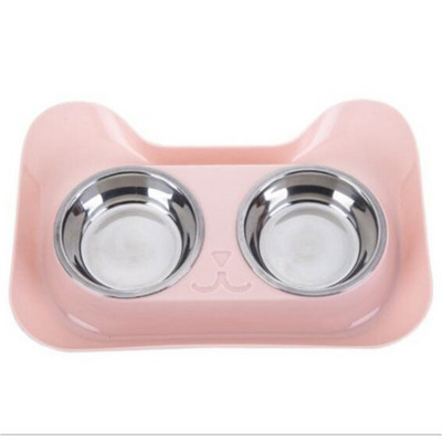 Kisállat kutyatál kiskutya macskaetetés rozsdamentes acél edény kisállat itatótál eledelelhelyezés kutyatartozékok túlcsordulásgátló étkészletek
