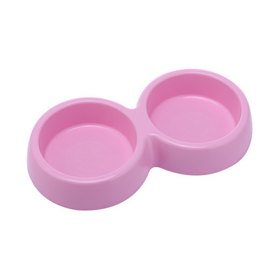 Divkārša mājdzīvnieku barības bļoda nerūsējošā tērauda dzēriena trauki mājdzīvnieku barība suņu barība kucēnu barošanai Kaķēnu barība Ūdens piederumi