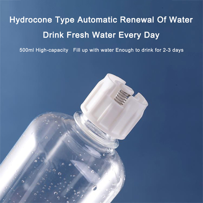 Mājdzīvnieku kaķu bļoda 3-in-1 automātiskais padeves dozators suņu kaķu barības bļoda ar paceltu dzeramo statīvu Divu trauku trauki kaķiem, suņiem