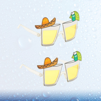 2 gab. Funky Brilles Havaju dekors Vasaras ballīšu piederumi Foto rekvizīti Prom Luau Saulesbrilles