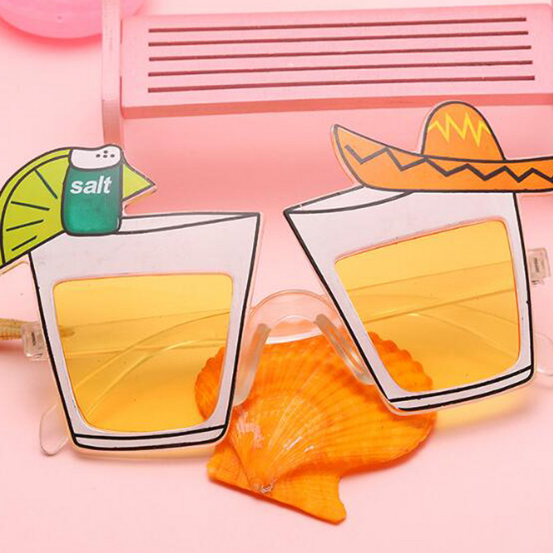 2 gab. Funky Brilles Havaju dekors Vasaras ballīšu piederumi Foto rekvizīti Prom Luau Saulesbrilles