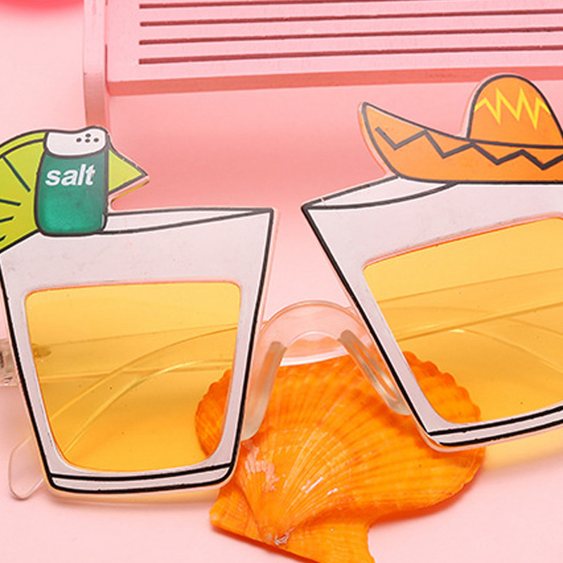 2 gab. Funky Brilles Havaju dekors Vasaras ballīšu piederumi Foto rekvizīti Prom Luau Saulesbrilles