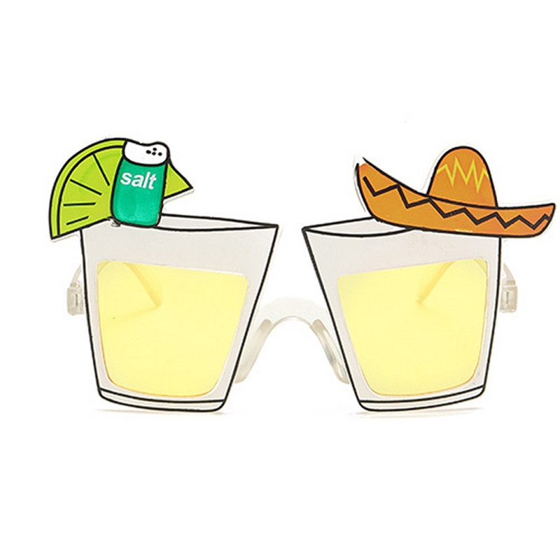 2 gab. Funky Brilles Havaju dekors Vasaras ballīšu piederumi Foto rekvizīti Prom Luau Saulesbrilles